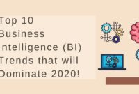 Top 10 Business Intelligence (BI) Trends that will Dominate 2020